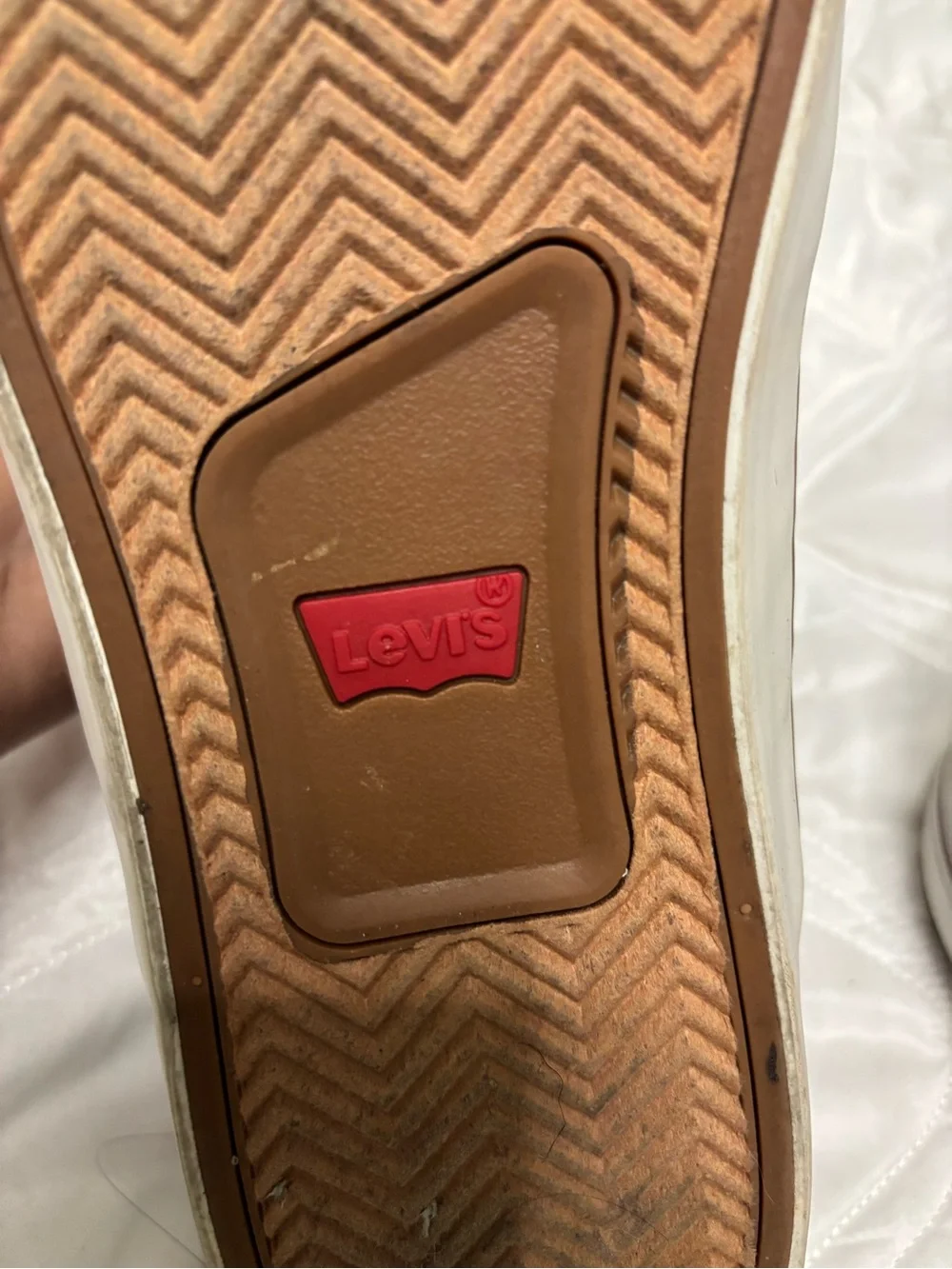 Levi's Brown and White Men's Low-Top Sneakers
